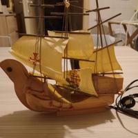 lampada forma nave caravella 