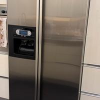 Frigorifero/freezer americano in acciaio