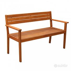 Panchina Giardino in Legno Acacia 2 Posti 135 cm