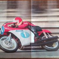 Poster Giacomo Agostini 1971 e Suzuki 750GT