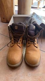 Timberland stivaletti beige marrone lacci EU 37
