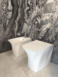 Coppia Sanitari A Terra, Azzurra Ceramica