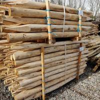 Pali castagno scortecciato