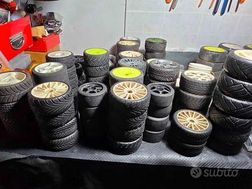 Lotto gomme rally game 1/8 alcune rodate