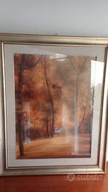 Quadro grande di paesaggio autunnale