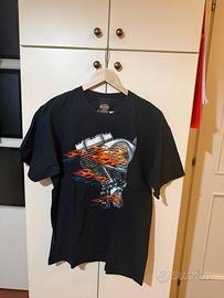 T shirt harley fiamme