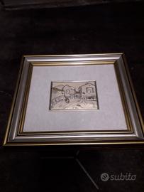 Quadro in rilievo argento Ottaviani Recanati