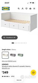 Letto ikea HEMNES gia smontato