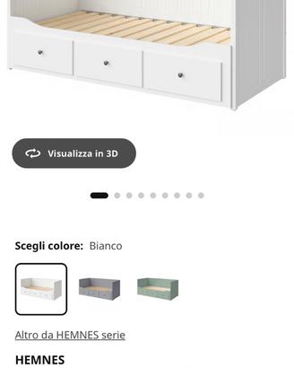Letto ikea HEMNES gia smontato