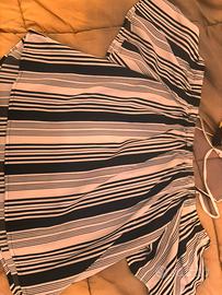 Maglia a righe bianche e nere