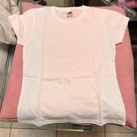 Maglietta bianca cotone 7/8 anni