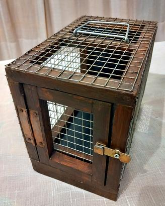 Trasportino in legno per colombi e volatili nuovo