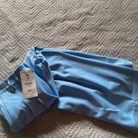 Pantalone tailleur azzurro bershka nuovo