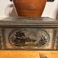 Scatola latta eduscho caffe vintage