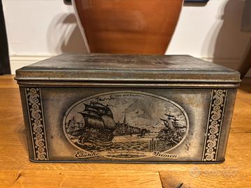 Scatola latta eduscho caffe vintage