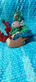 5 gruppi amigurumi per acquario senz'acqua 