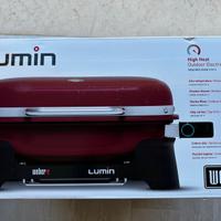 Barbeque Weber Lumin rosso, nuovo imballato