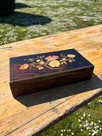 Cassette intarsiate porta oggetti