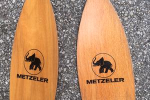 Tender gommone METZELER: specchio di poppa + remi