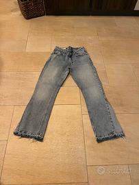 Jeans_Zara_Gamba Larga_Effetto slavato_EU38_ IT44
