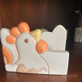 THUN Portatovaglioli Originale Ceramica – Gallina