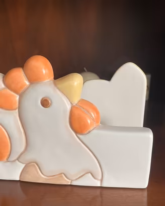THUN Portatovaglioli Originale Ceramica – Gallina