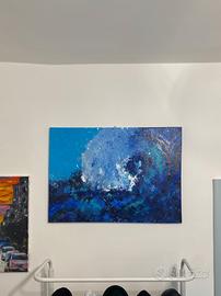Quadro astratto originale “Blue Surge” - acrilico