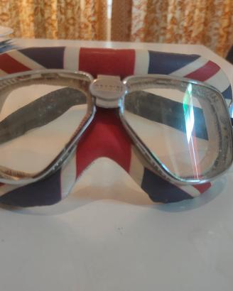 occhiali da motociclista vintage raro "Nannini"