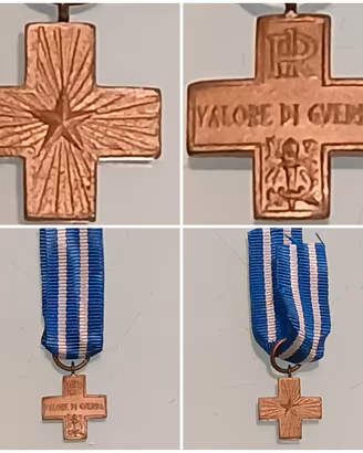 Medaglia Croce al merito di guerra 1918.