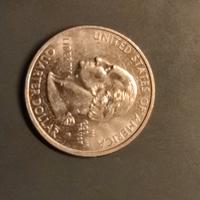 1/4 di dollaro con errore di conio, raro.