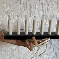 Lampada da tavolo natalizia con 7 candele