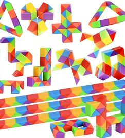 Gioco puzzle calamita magico forma serpente colori