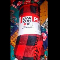 Coperta plaid in flanella a quadri