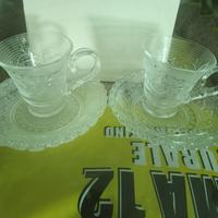 Duo tazzine caffè con piattini Milano anni 70 