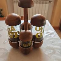 Set Olio Aceto Sale Pepe Vintage Design CERME Parm