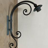 lampada in ferro battuto da esterno