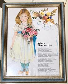 Quadretto fiorentino “Valore di un sorriso”