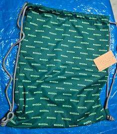sacca skoda nuova bag verde borsa zaino