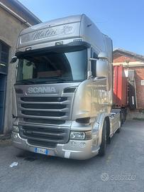 Scania R490 piu rimorchio allungabile broshuis