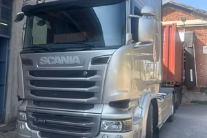 Scania R490 piu rimorchio allungabile broshuis