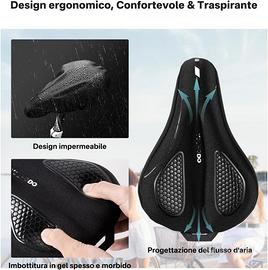 Coprisella Bici Gel Ergonomico Morbido Confortevol Biciclette In