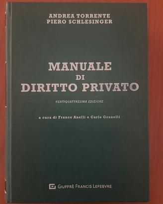Manuale di Diritto Privato Torrente XXIV edizione