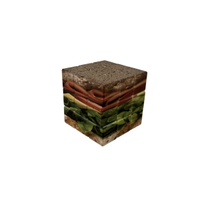 Cubo Rubik a tema sandwich