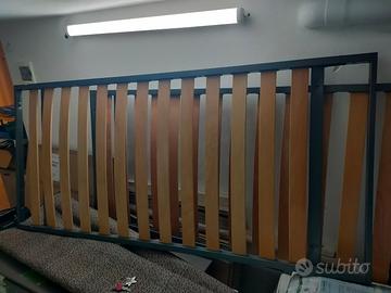 N. 2 reti con doghe in legno letto singolo 