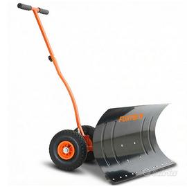 Pala spazzaneve con ruote manuale regolabile