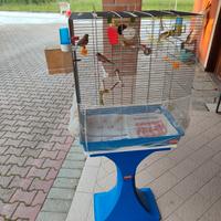 Gabbia con piedistallo