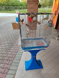 Gabbia con piedistallo