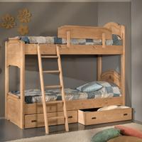 Letto a castello rustico con cassetti o 3^ letto