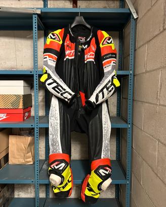 Tuta moto pista MTech Racing pelle taglia 52