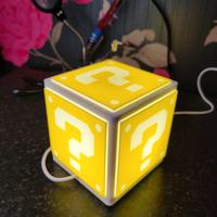 lampada led Cubo interrogativo stile Mario Bross